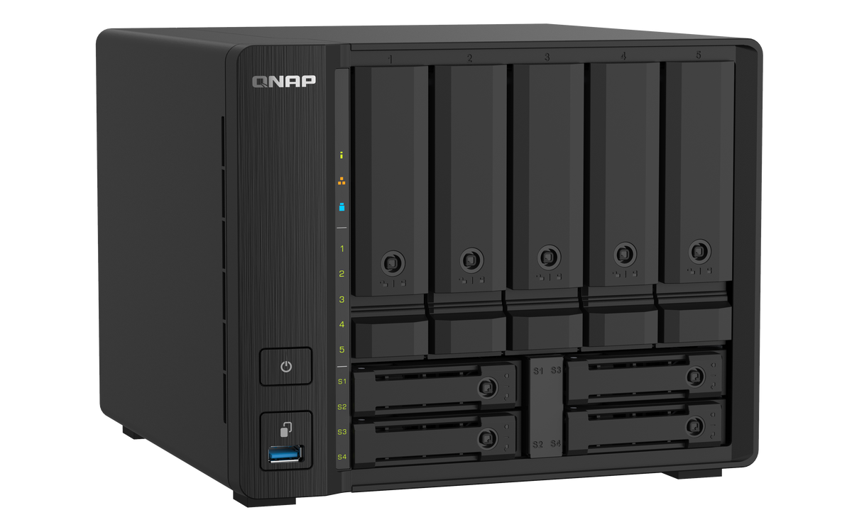 QNAP | 9-Bay QTS NAS | TS-932PX-4G | Up to 9 HDD/SSD Hot-Swap | AnnapurnaLabs Alpine | AL324 ARM Cortex-A57 Quad-Core | Processor frequency 1.7 GHz | 4 GB | DDR4