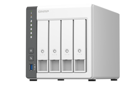 QNAP | 4 Bay ARM | TS-433-4G | Cortex-A55 | ARM 4-core | Processor frequency 2.0 GHz | 4 GB | On board (non-expandable)