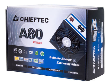 CHIEFTEC 550W PSU, 85+,230V W/CABLE MNG
