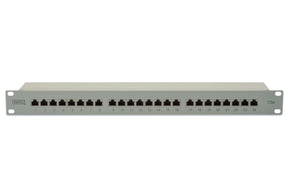 Digitus | Patch Panel | DN-91524S | 48.2 x 4.4 x 10.9 cm | Category: CAT 5e; Ports: 24 x RJ45; Retention strength: 7.7 kg; Insertion force: 30N max | White