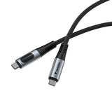 Verbatim 31849 Sync &amp; Charge Kabelis USB-C į USB-C 240W 40Gbps 120cm, Power Display, Pilka/Juoda