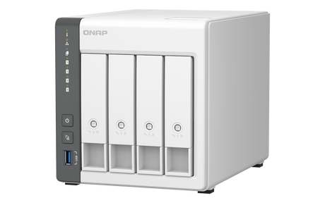 QNAP | 4 Bay ARM | TS-433-4G | Cortex-A55 | ARM 4-core | Processor frequency 2.0 GHz | 4 GB | On board (non-expandable)