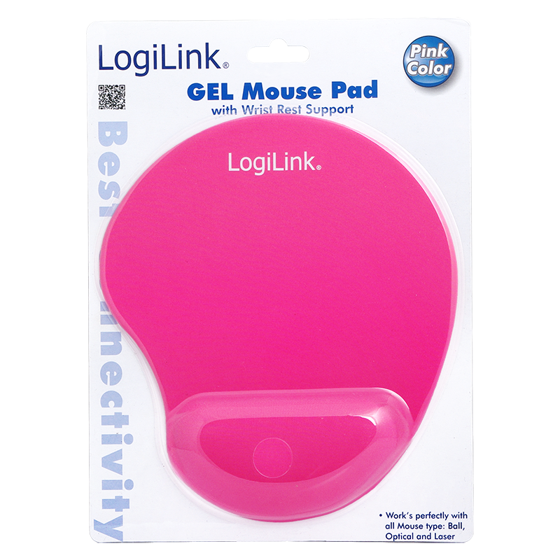 Logilink Mouse Pad | ID0027P | 220 x 220 x 30 mm | Pink