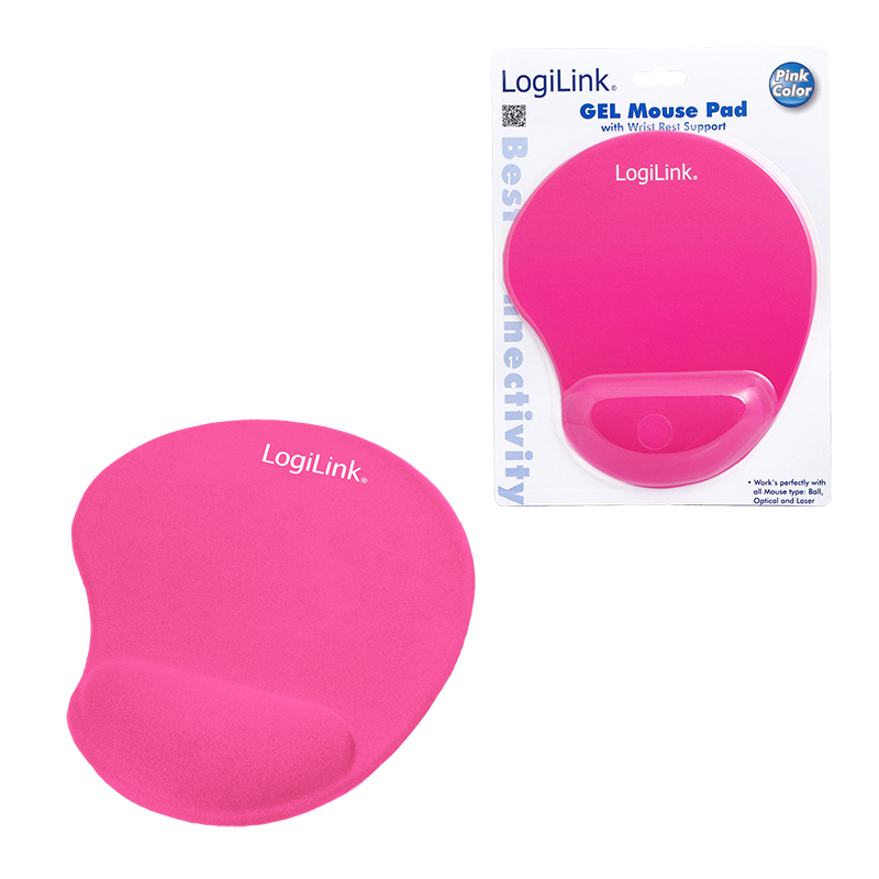Logilink Mouse Pad | ID0027P | 220 x 220 x 30 mm | Pink