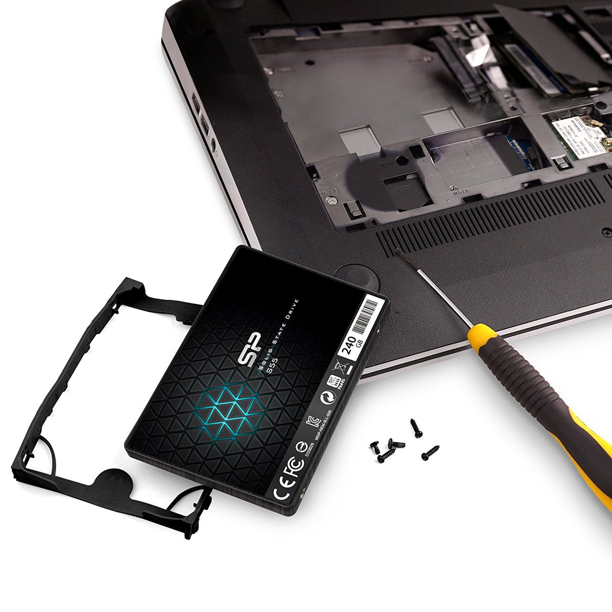 Silicon Power | Slim S55 | 240 GB | Solid-state drive interface SATA | Read speed 550 MB/s | Write speed 450 MB/s
