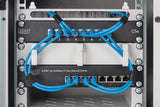 Digitus | 6U Wall Mounting Cabinet | DN-10-05U-1 | Safety class rating IP20; 200° door opening angle; Lockable safety-glass door; 254 mm (10") profile rails mounted on the front side inside of the cabinet, galvanized; 254 mm (10") profile rails are adjust