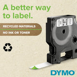 Dymo 40910 (S0720670) D1 Etikečių juostelė 9mm x 7m, Black on Clear