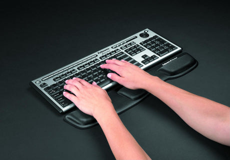 Fellowes Health-V Fabrik Keyboard Palm Support | Keyboard Palm | Black