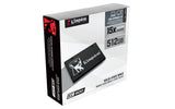 Kingston | KC600 | 512 GB | SSD form factor 2.5" | Solid-state drive interface SATA | Read speed 550 MB/s | Write speed 520 MB/s