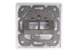 Digitus | Wallplate for Keystone Modules, German type, middle plate 50x50 mm, frame 80x80 mm | DN-93801-1