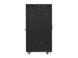 Lanberg | Rack cabinet 19" free-standing 27U/600x800 (flat pack) with mesh door, LCD | FF01-6827-23BL | Black