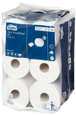 Tualetinis popierius Tork SmartOne Mini T9, 2 sl., 13.4 cm x 111 m, balta sp., 12 vnt