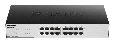 D-Link | 16-Port Gigabit Easy Desktop Switch | GO-SW-16G/E | Unmanaged | Desktop/Rackmountable | 24 month(s)