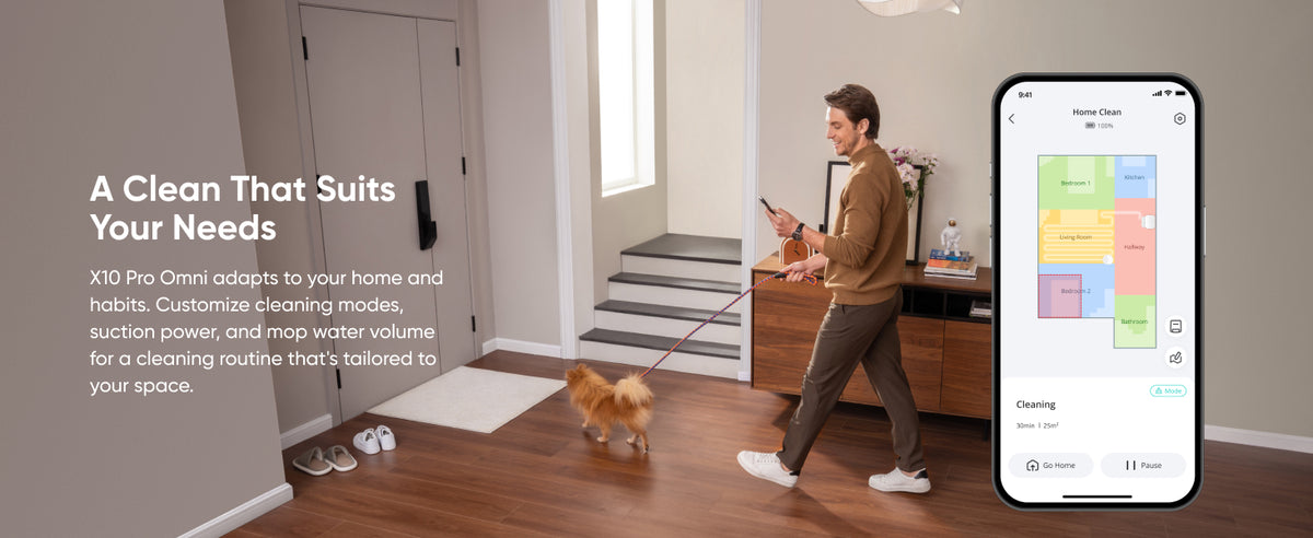 Anker Eufy | Robot Vacuum Cleaner | X10 Pro Omni | Wet&Dry | Operating time (max) 180 min | 5200 mAh | Dust capacity 2.5 L | 8000 Pa | Black