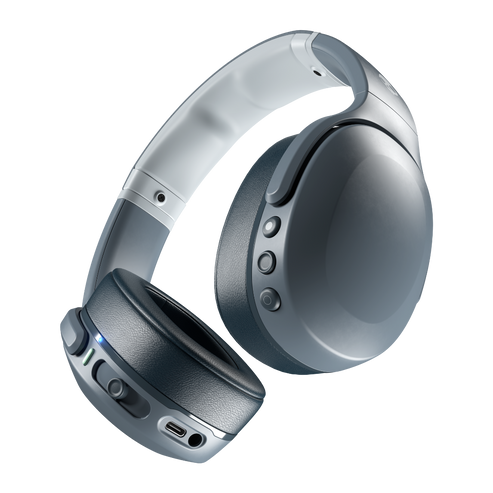 Skullcandy | Wireless Headphones | Crusher Evo | Wireless | Over-Ear | Microphone | Chill Grey