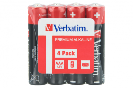 Verbatim 49500 Alkaline baterijos AAA LR03 (4 vnt pakuotėje)