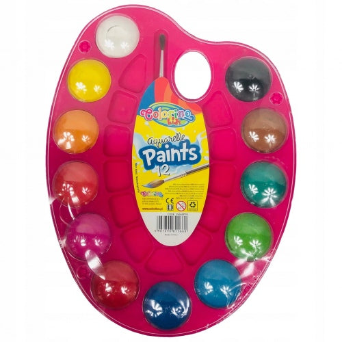 Akvarelė Colorino Kids paletėje 12 spalvų