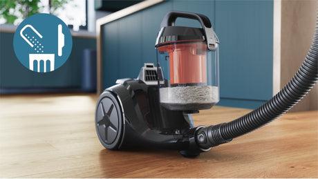 Philips | Vacuum cleaner | XB1142/10 1000 series | Bagless | Power 800 W | Dust capacity 1.3 L | Rich black/Coral moody