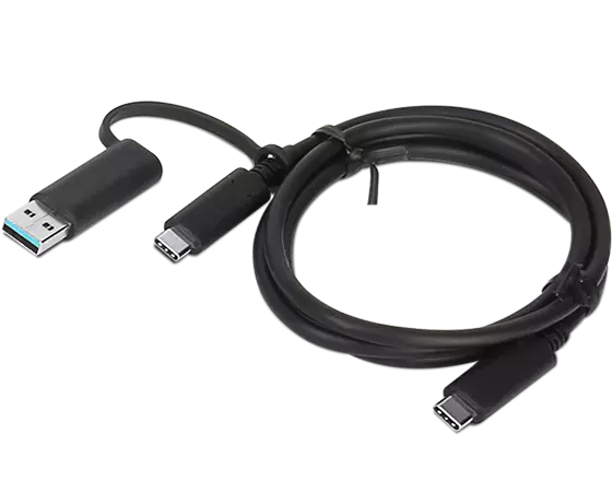 Lenovo | 1m, Hybrid USB-C with USB-A Cable