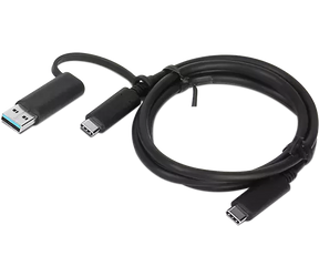 Lenovo | 1m, Hybrid USB-C with USB-A Cable