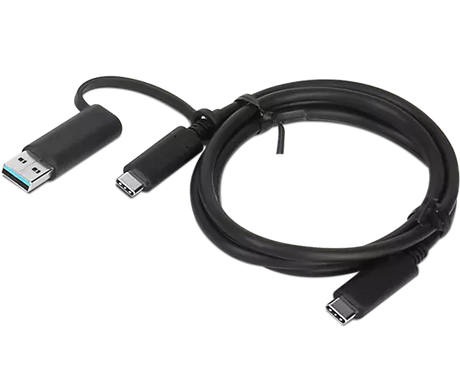 Lenovo | 1m, Hybrid USB-C with USB-A Cable