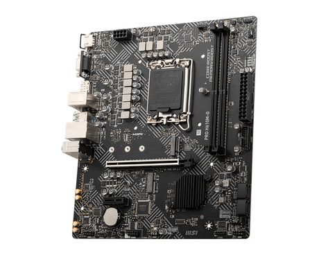 MSI | PRO H610M-G | Processor family Intel | Processor socket LGA1700 | DDR5 | Supported hard disk drive interfaces SATA, M.2 | Number of SATA connectors 4
