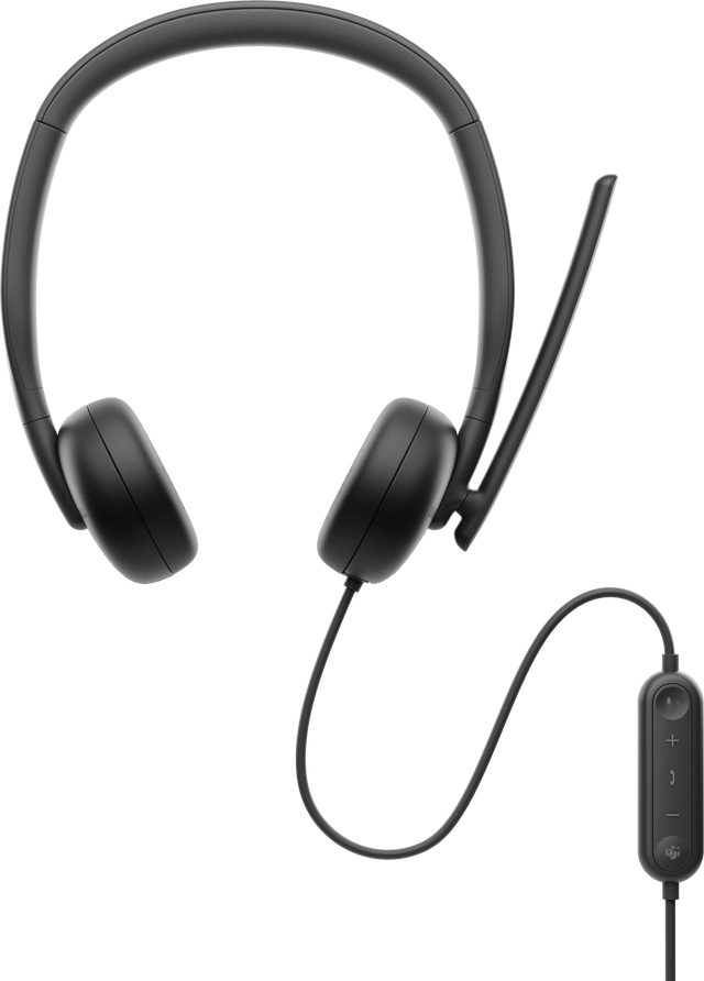 Dell | Headset | WH3024 | Built-in microphone | USB-C, USB-A | Black