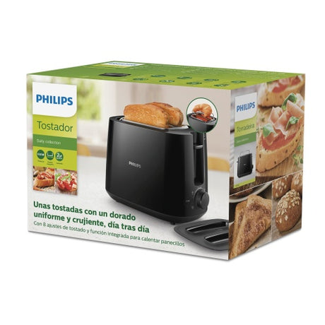 Philips | Daily collection toaster | HD2582/90 | Power 830 W | Number of slots 2 | Housing material Plastic | Black