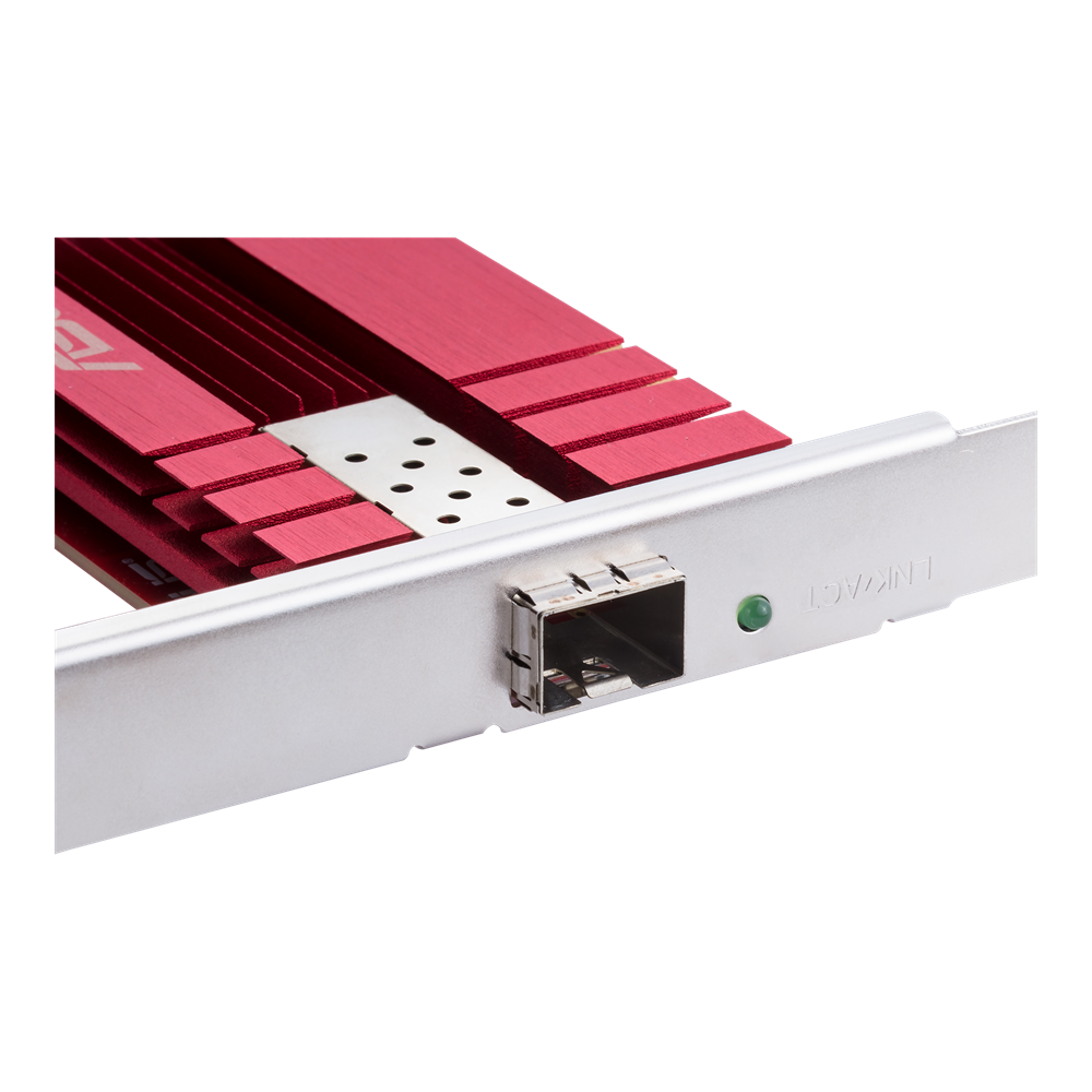 Asus | XG-C100F 10G PCIe Network Adapter; SFP+ port for Optical Fiber Transmission and DAC cable | 10/100/1000/10000 Mbit/s