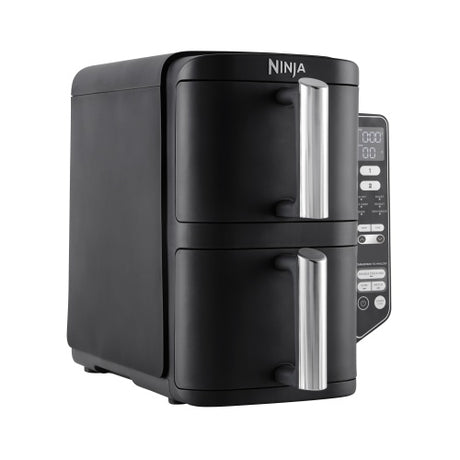 NINJA Double Stack Vertical Air Fryer with 2 Stacking Drawers | SL300EU | Power 2470 W | Capacity 7.6 L | Black
