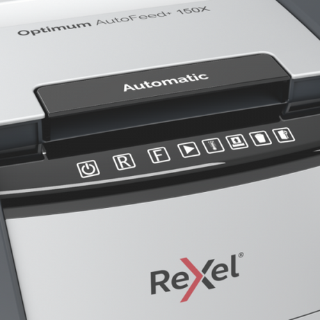 Rexel Optimum AutoFeed+ 150X Dokumentų naikiklis Cross Cut 4x28mm P-4 44L 55 dBA