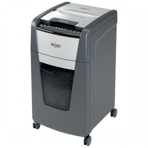 Rexel Optimum AutoFeed+ 225X Dokumentų naikiklis Cross shredding 4x25mm P-4 60 L, 55 dB, Pilka/Juoda