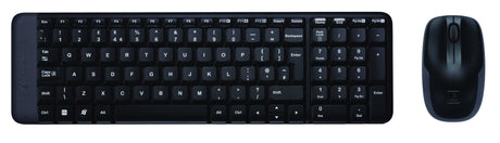 Logitech MK220 Wireless Combo Belaidė klaviatūra + Pelė, RF Wireless, RUS, Juoda