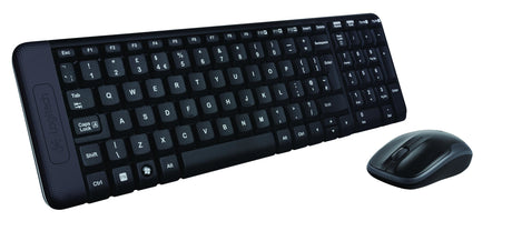 Logitech MK220 Wireless Combo Belaidė klaviatūra + Pelė, RF Wireless, RUS, Juoda