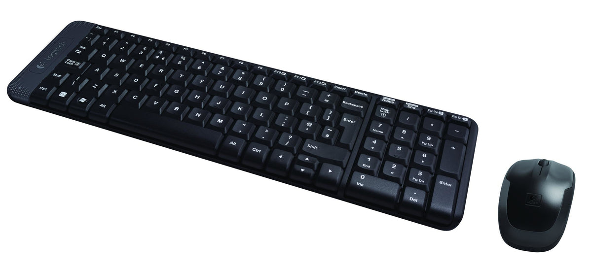 Logitech MK220 Wireless Combo Belaidė klaviatūra + Pelė, RF Wireless, RUS, Juoda
