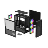 Deepcool | MID TOWER CASE | CH560 Digital | Side window | Mid-Tower | ATX PS2 | Black