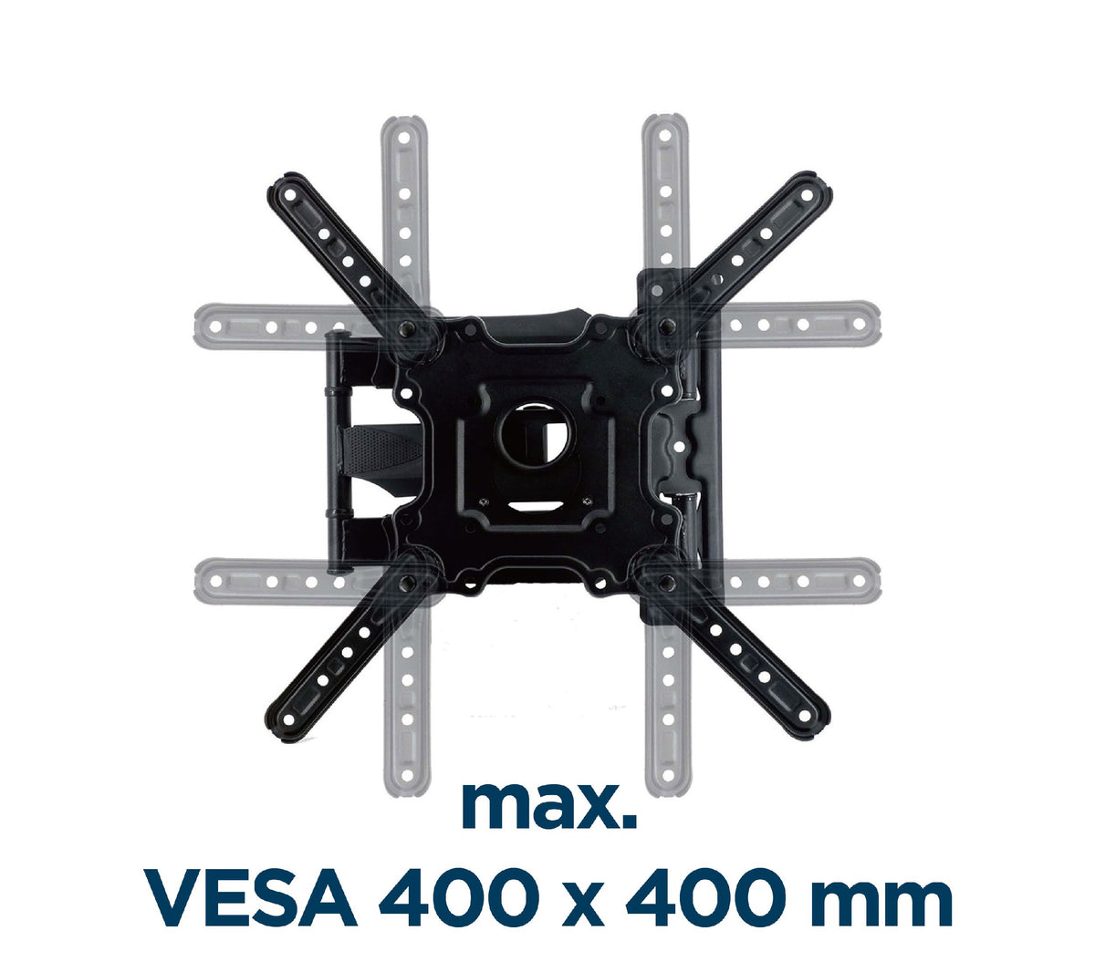 Gembird | Wall mount | WM-55ST-01 | Tilt, swivel, rotate | 32-55 " | Maximum weight (capacity) 32 kg | Black