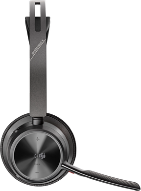 Poly Voyager Focus 2 MS Teams Belaidės ausinės, Bluetooth, USB-C/A Adapter, Juoda