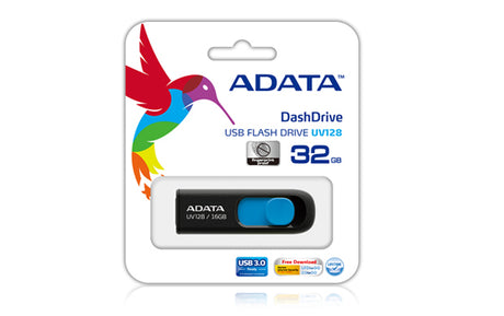 ADATA | UV128 | 128 GB | USB Type-A | Black/Blue
