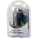 Logilink | Adapter USB to PS/2 x2 :. | Grey | USB M | 2x Mini DIN 6-pin FM | 0.2 m
