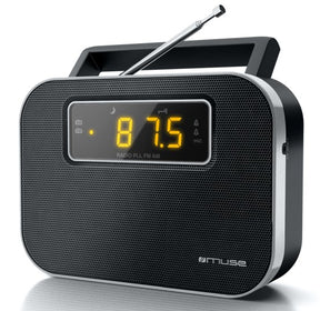 Muse | M-081R | Alarm function | 2-band PLL portable radio | Black