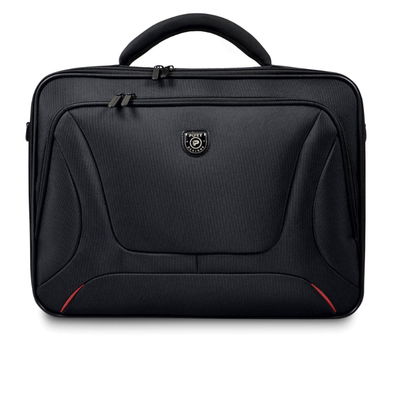 PORT DESIGNS | Courchevel | Fits up to size 15.6 " | Messenger - Briefcase | Shoulder strap | Black