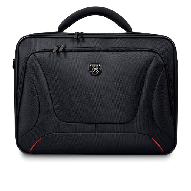 PORT DESIGNS | Courchevel | Fits up to size 15.6 " | Messenger - Briefcase | Shoulder strap | Black