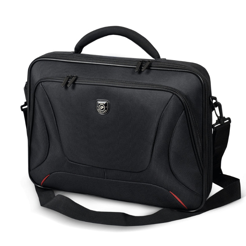 PORT DESIGNS | Courchevel | Fits up to size 15.6 " | Messenger - Briefcase | Shoulder strap | Black