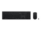Lenovo Professional Wireless Rechargeable Combo Keyboard and Mouse | Keyboard and Mouse Set | Wireless | Mouse included | Bluetooth | US Euro | Rechargeable professional | Grey