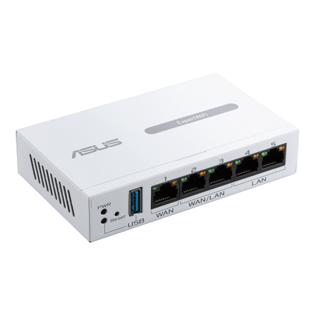 Asus | Gigabit VPN wired router | ExpertWiFi EBG15 | 10/100/1000 Mbit/s | Ethernet LAN (RJ-45) ports 3 | Mesh Support Yes | MU-MiMO Yes | Antenna type Internal | 1