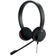 Laidinės ausinės su mikrofonu Jabra Evolve 20 UC Stereo Office/Call center USB Type-A, Juoda