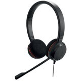 Laidinės ausinės su mikrofonu Jabra Evolve 20 UC Stereo Office/Call center USB Type-A, Juoda