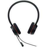 Laidinės ausinės su mikrofonu Jabra Evolve 20 UC Stereo Office/Call center USB Type-A, Juoda
