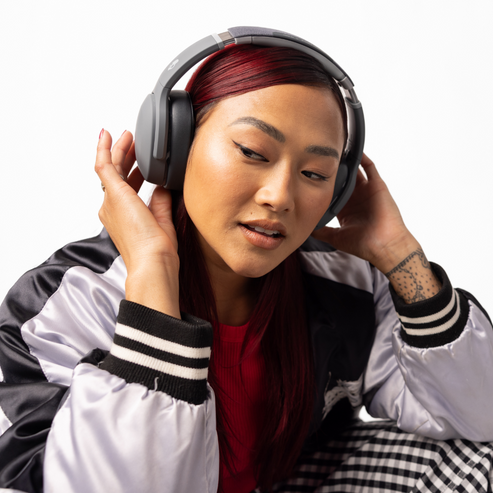 Skullcandy | Wireless Headphones | Crusher Evo | Wireless | Over-Ear | Microphone | Chill Grey